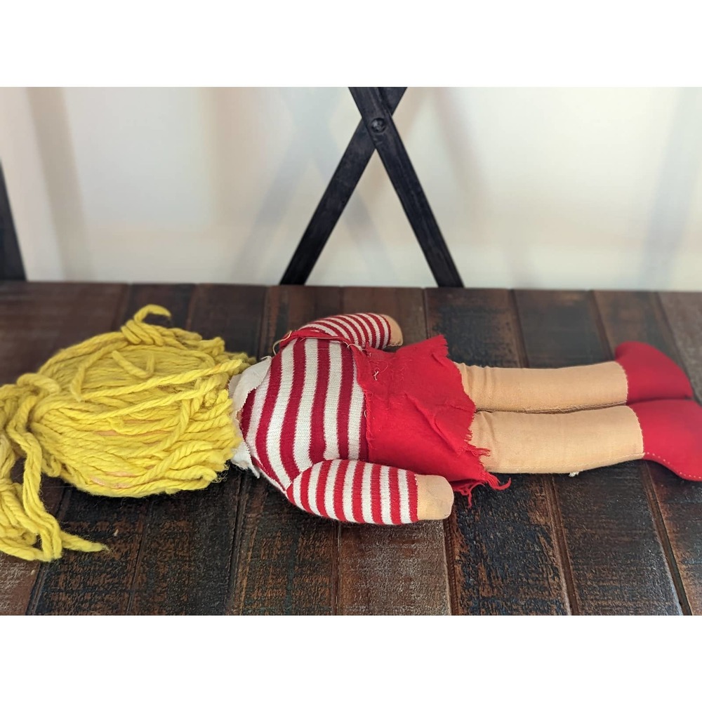 Vintage Rag Doll-Homemade - Picture 4 of 7